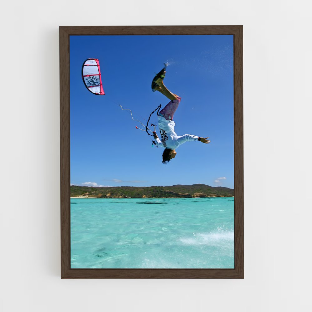 Poster Vol de la Fierté – affiche Kitesurf (vue 5)